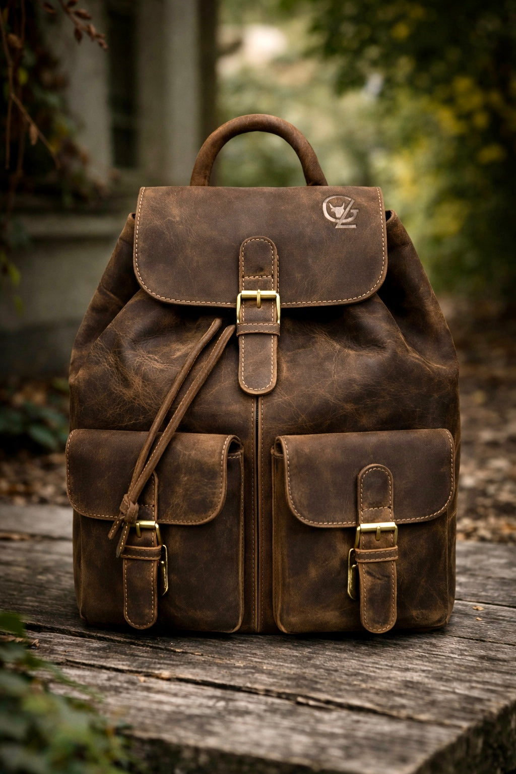 Walker - Rucksack handgefertigt aus Büffelleder