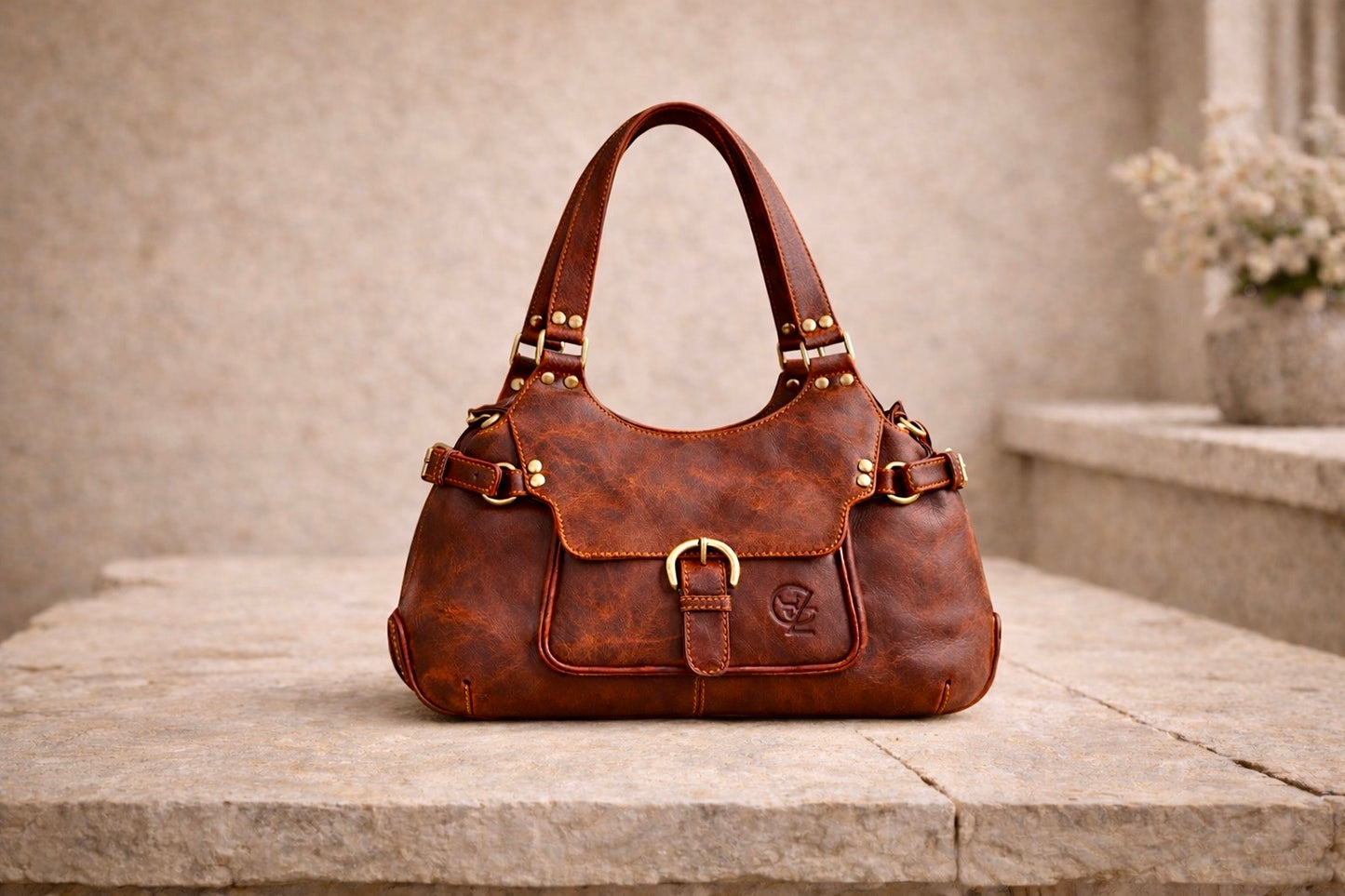 Aurelia - Handtasche aus Büffelleder