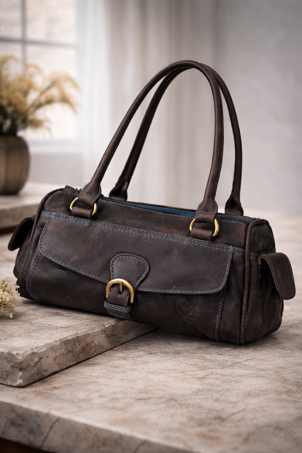 Elara - Handtasche aus Büffelleder